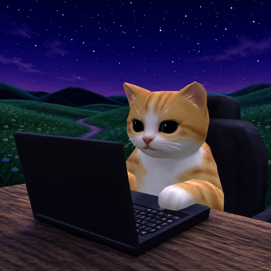 dip at his laptop at night